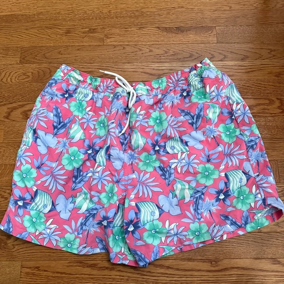 Brooks Brothers Tropical Swim Trunks Men’s Size XL Preppy Resort Vacation Lined - Picture 1 of 8